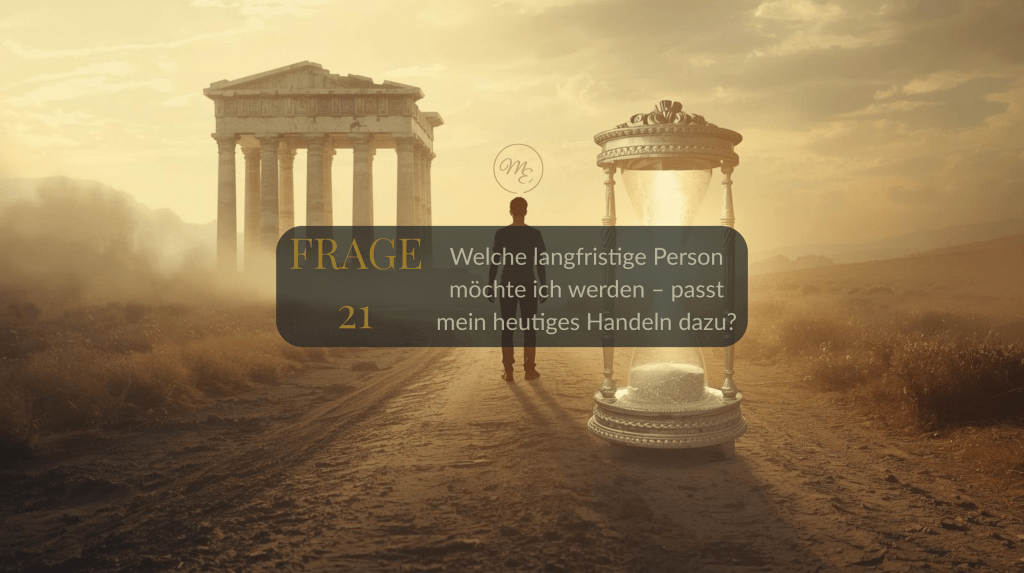 Frage 21 – Welche langfristige Person möchte ich werden – passt mein heutiges Handeln dazu?