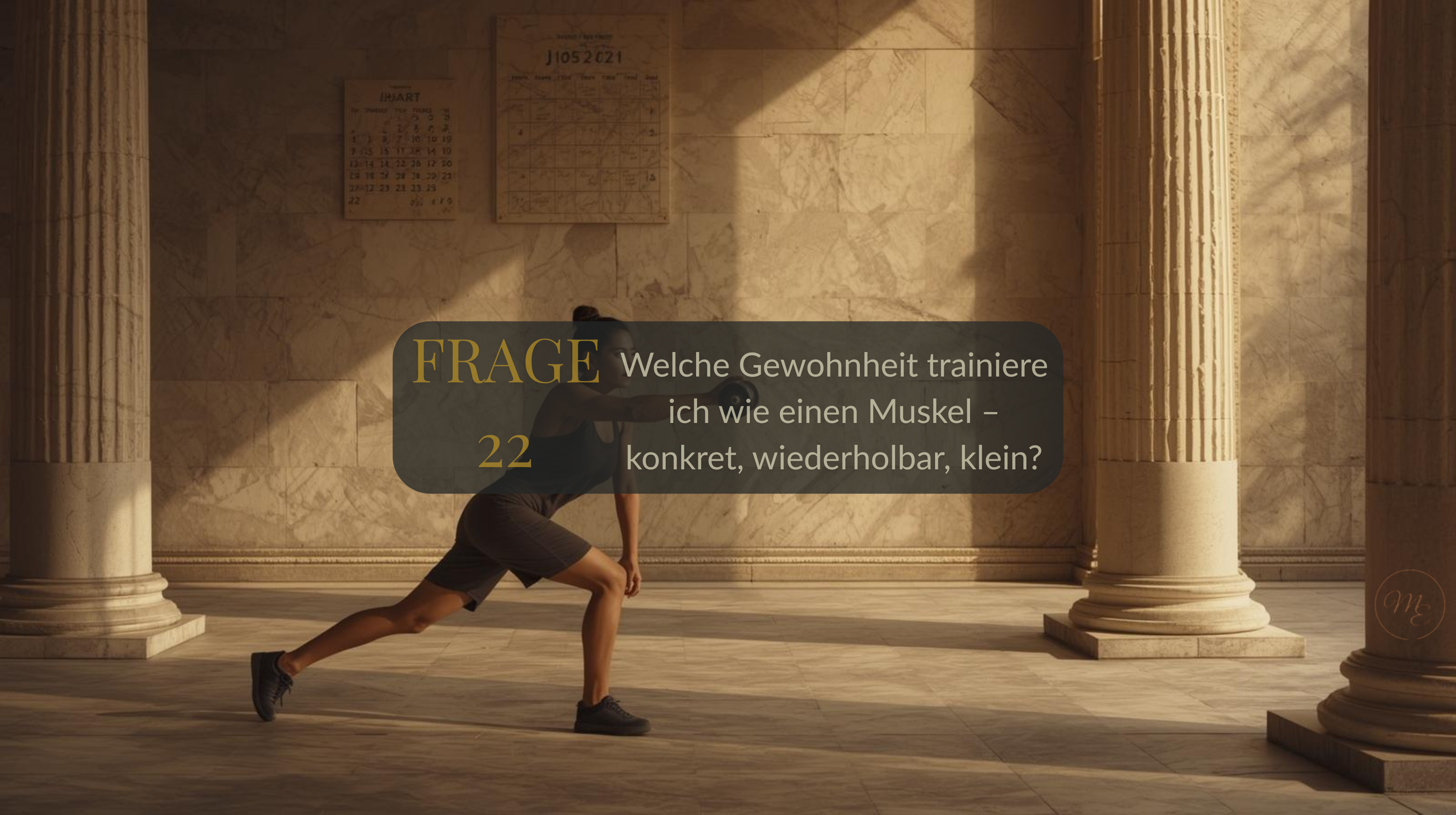 Frage 22 – Welche Gewohnheit trainiere ich wie einen Muskel – konkret, wiederholbar, klein?