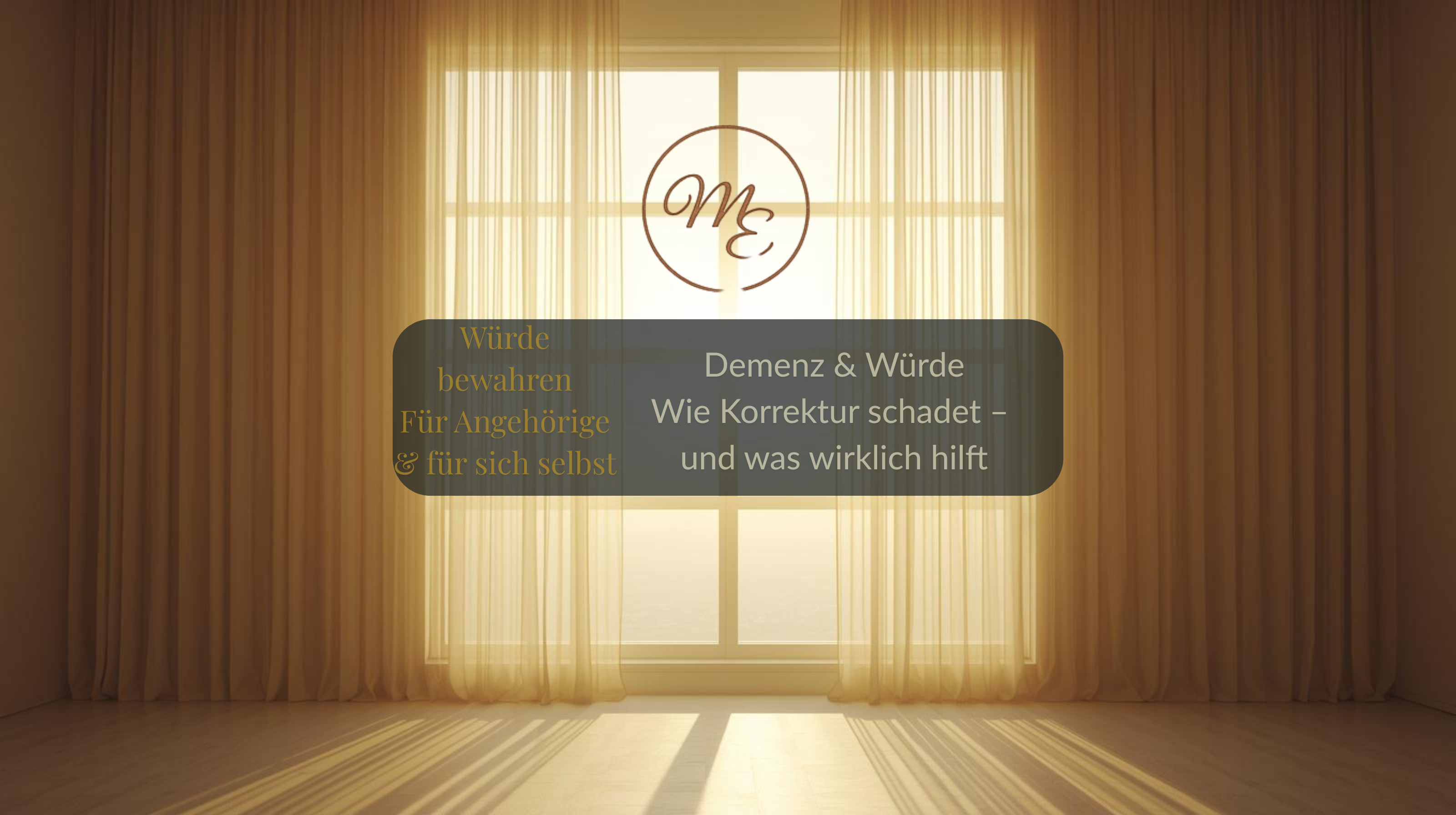 Wenn Korrektur schadet – über Demenz, Würde und den stoischen Weg