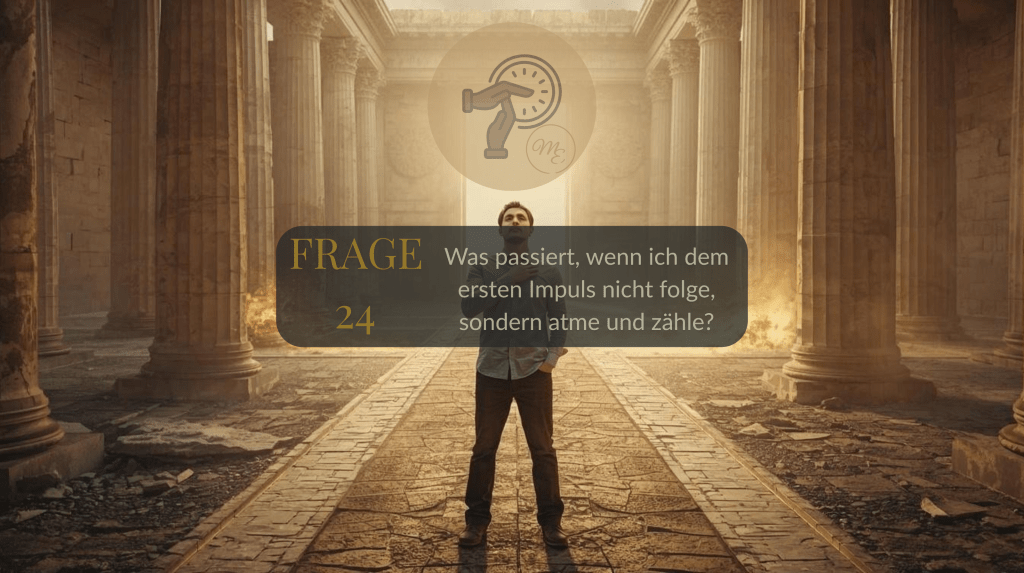 Frage 24 – Was passiert, wenn ich dem ersten Impuls nicht folge, sondern atme und&nbsp;zähle?