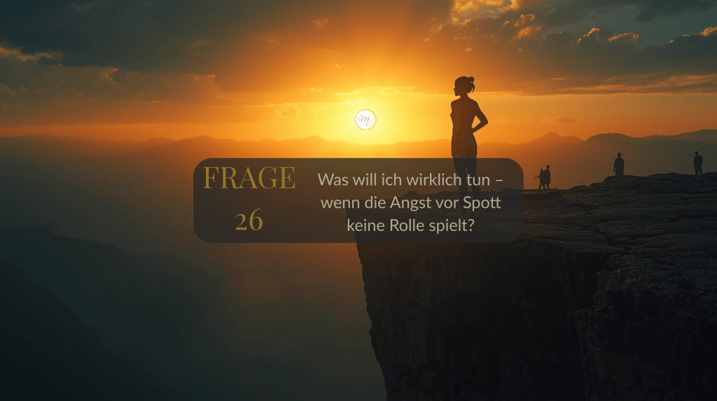 Frage 26 – Was will ich wirklich tun – wenn die Angst vor Spott keine Rolle&nbsp;spielt?