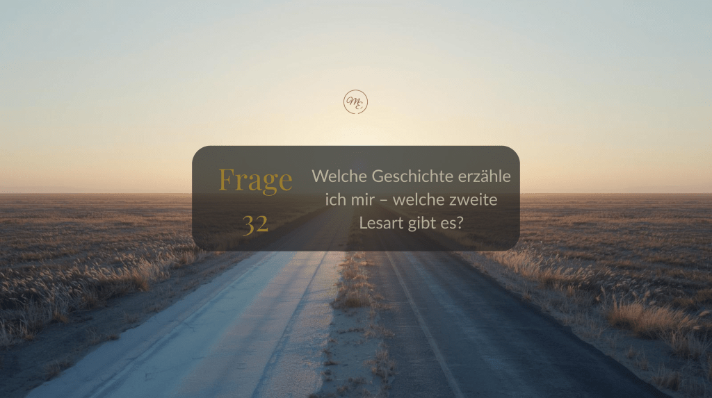 Frage 32 – Welche Geschichte erzähle ich mir – welche zweite Lesart gibt&nbsp;es?