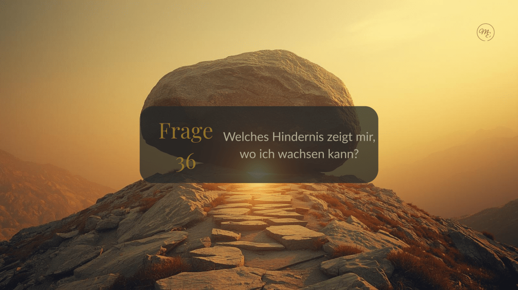 Frage 36 – Welches Hindernis zeigt mir, wo ich wachsen&nbsp;kann?