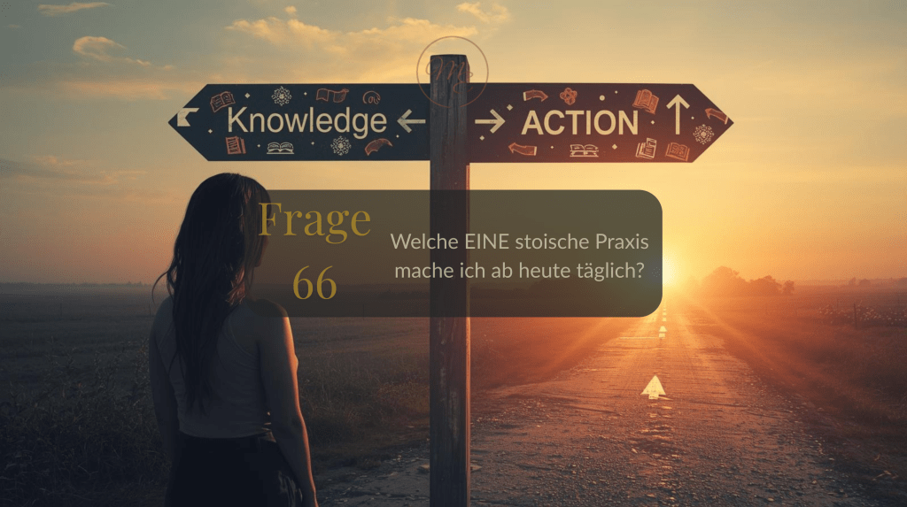 Frage 66 – Welche EINE stoische Praxis mache ich ab heute täglich?