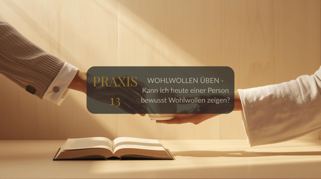 PRAXIS 13: WOHLWOLLEN ÜBEN