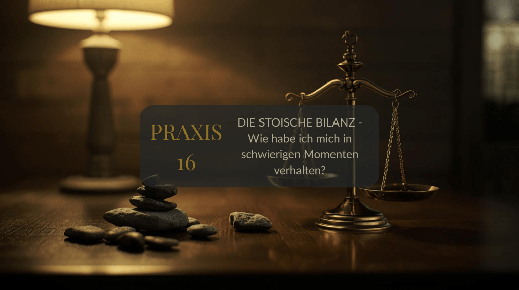 PRAXIS 16: DIE STOISCHE BILANZ
