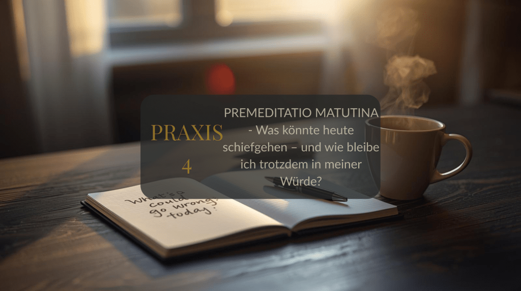 PRAXIS 4: PREMEDITATIO&nbsp;MATUTINA