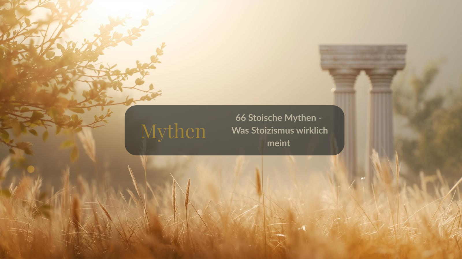 66 Stoische Mythen – was Stoizismus wirklich bedeutet