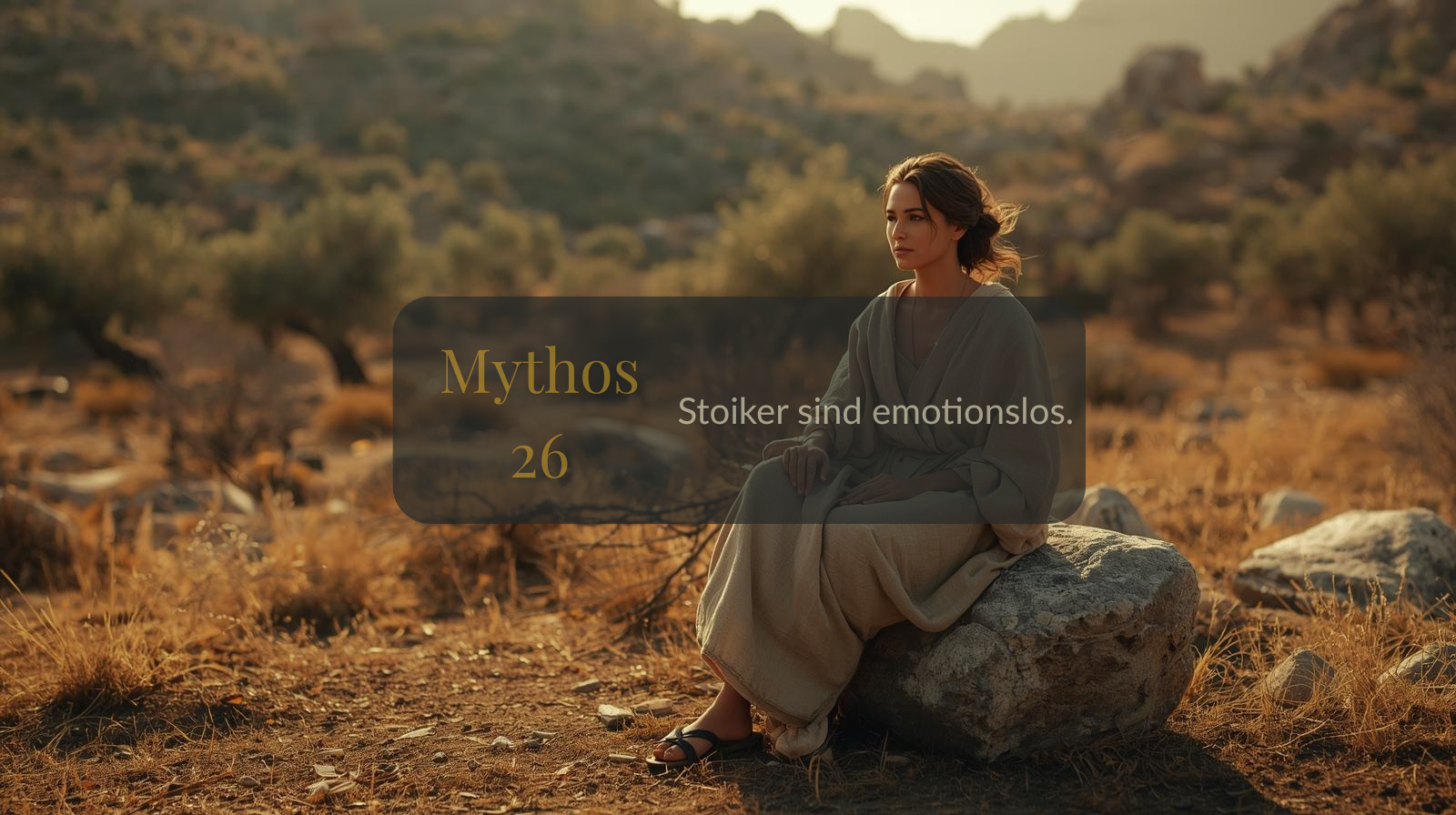 Mythos 26 von 66 – Stoiker sind emotionslos.