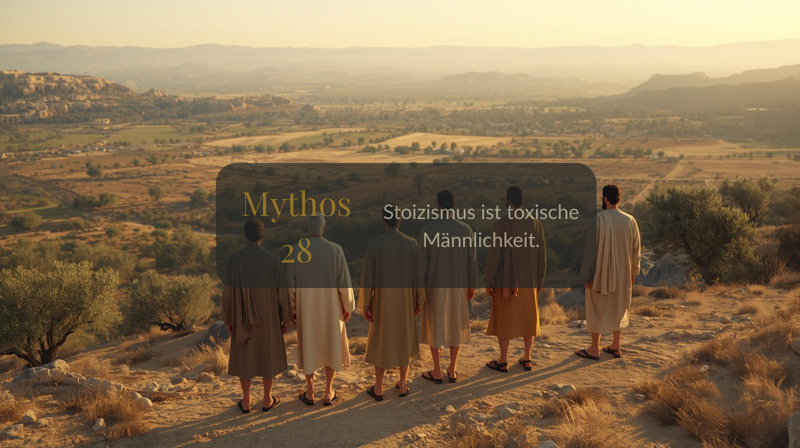 Mythos 28 von 66 – Stoizismus ist toxische Männlichkeit.