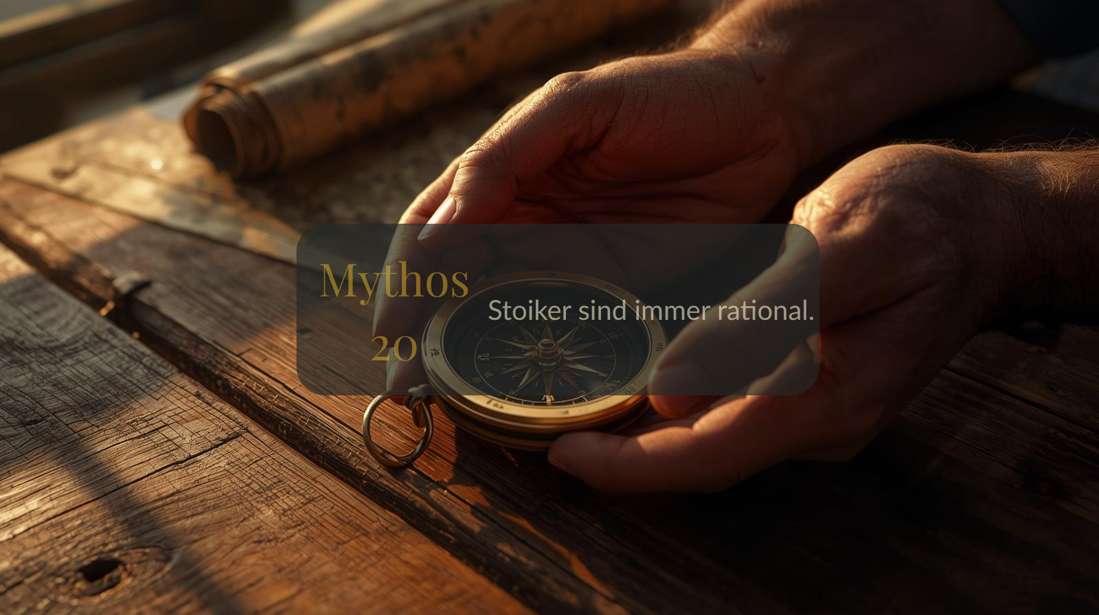 Mythos 20 von 66 – Stoiker sind immer rational.
