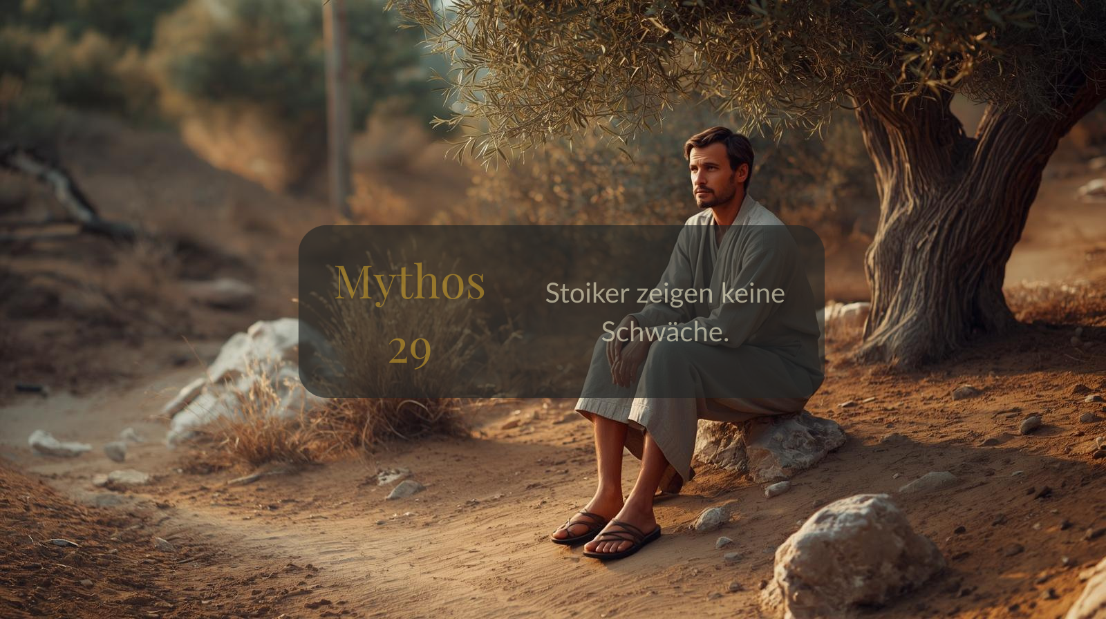 Mythos 29 von 66 – Stoiker zeigen keine Schwäche.