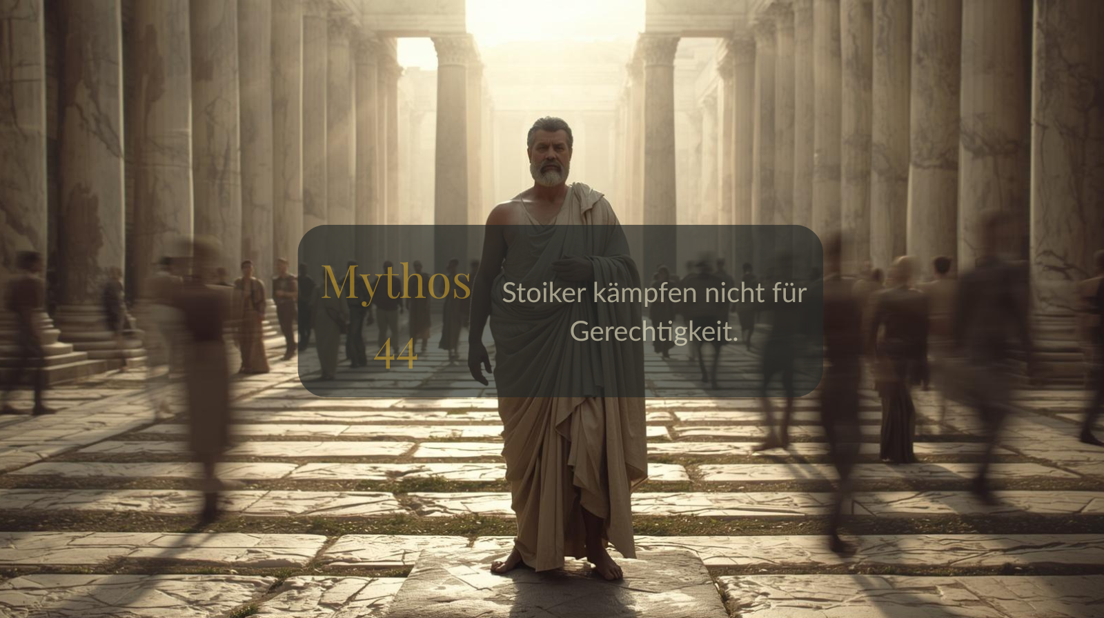 Mythos 44 von 66 – Stoiker kämpfen nicht für Gerechtigkeit.