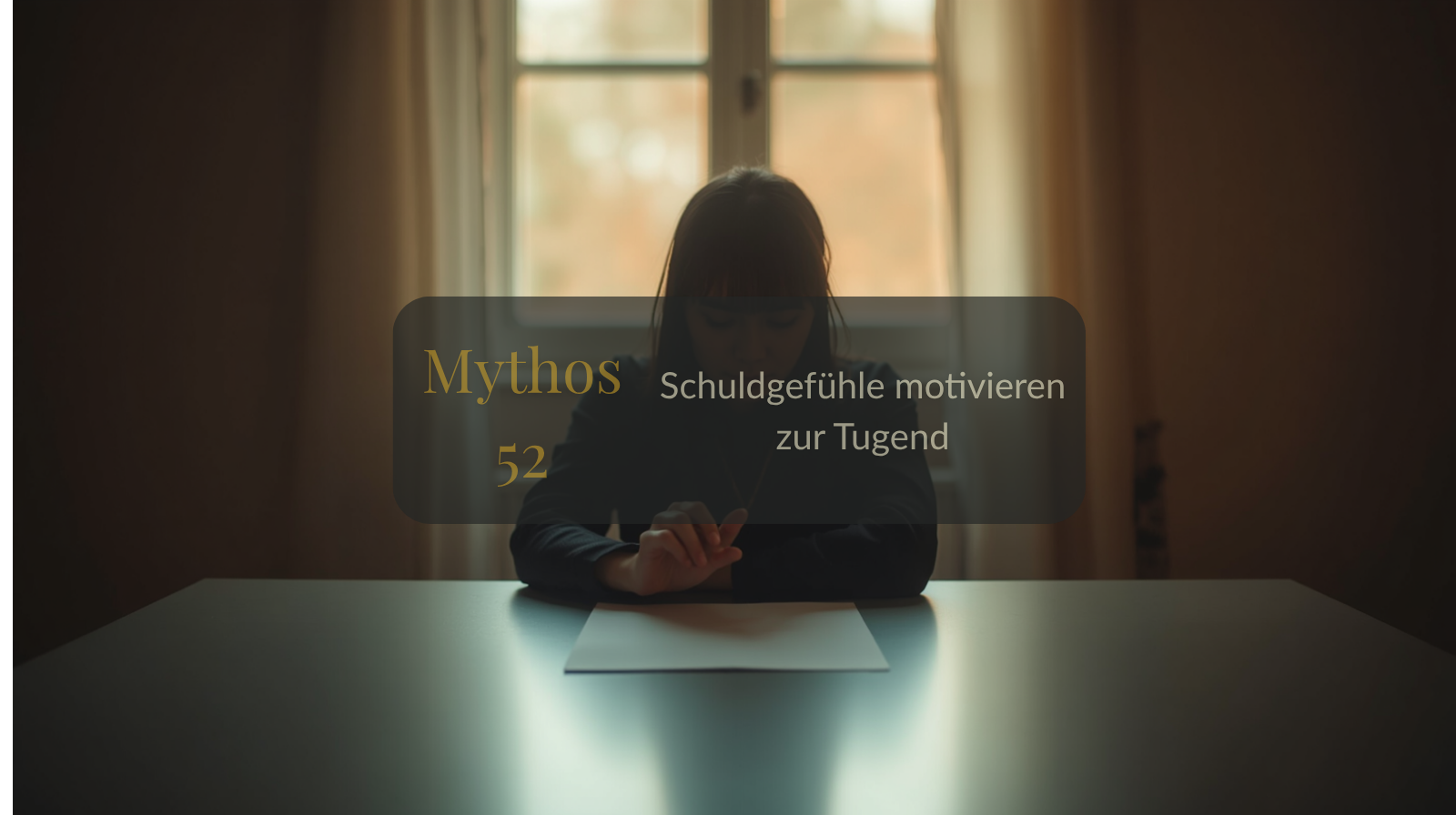 Mythos 52 von 66 – Schuldgefühle motivieren zur Tugend