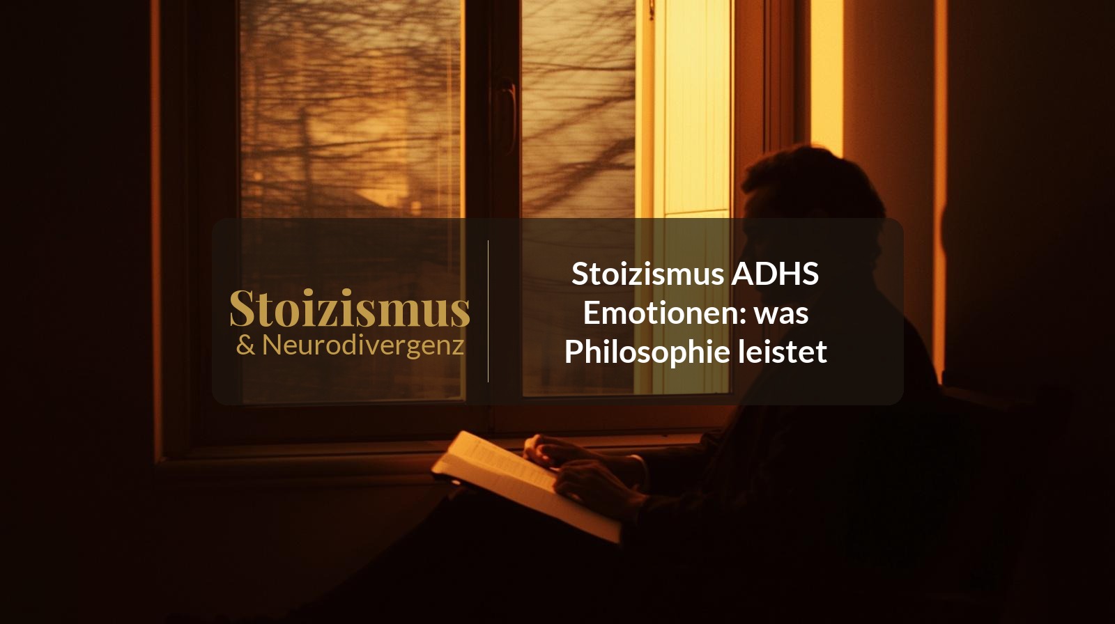 Stoizismus ADHS Emotionen: was Philosophie leistet