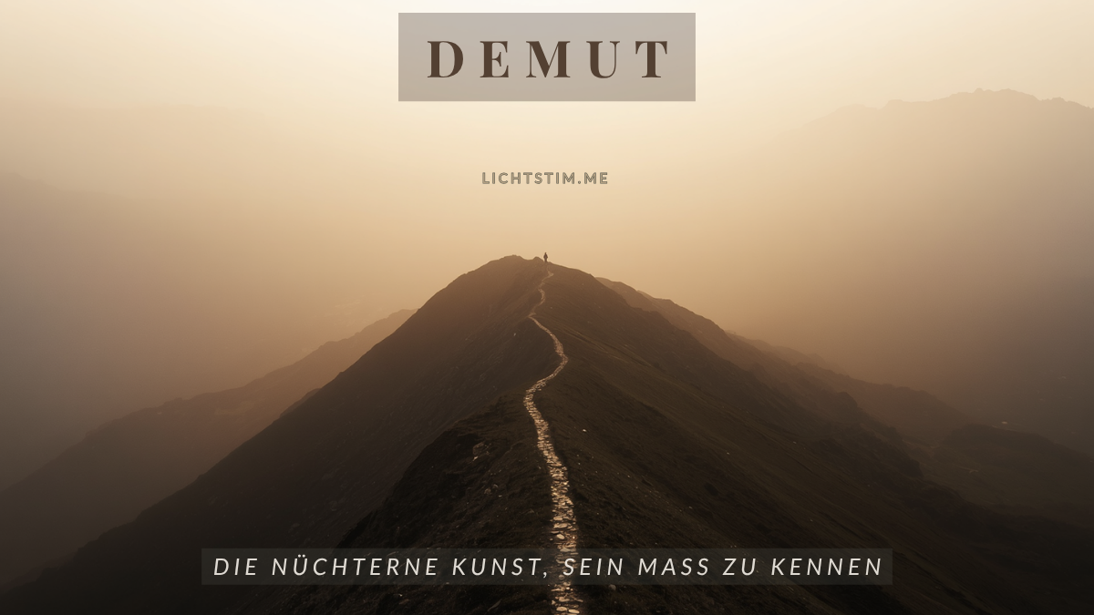 Demut: die stoische Kunst der nüchternen Selbsteinschätzung