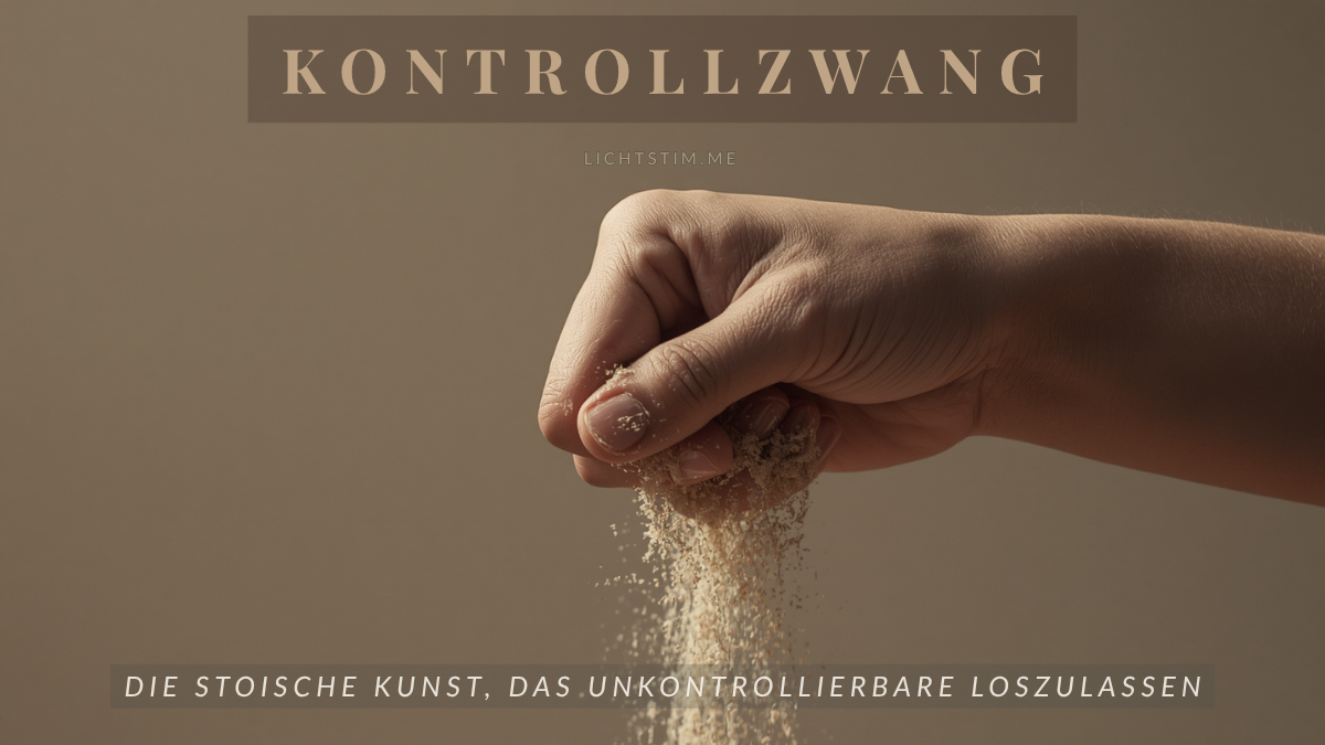 Kontrollzwang: die stoische Kunst, das Unkontrollierbare loszulassen