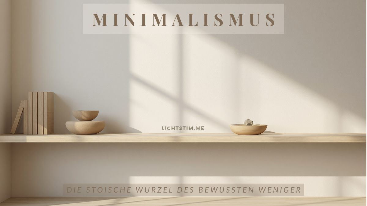 Minimalismus: die stoische Wurzel des bewussten Weniger