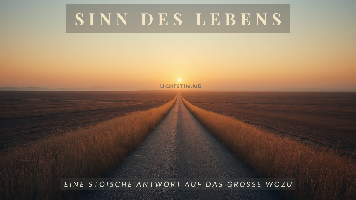 Sinn des Lebens: was die Stoa dem großen Wozu entgegensetzt