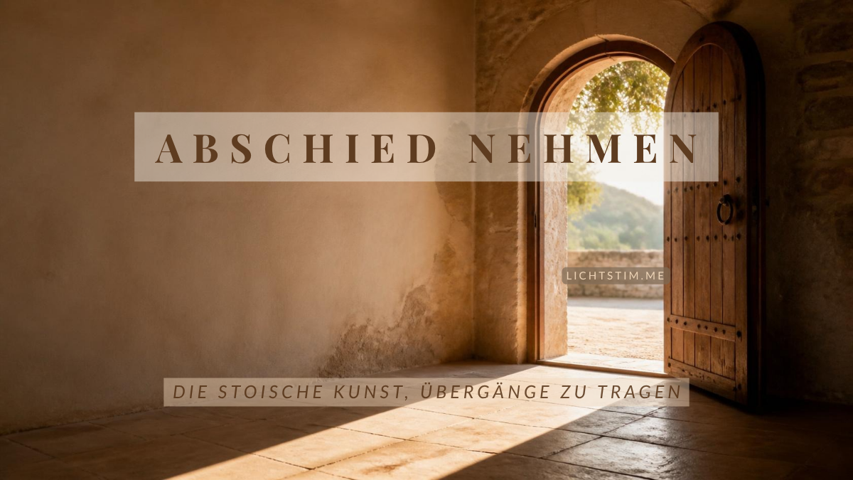 Abschied nehmen: die stoische Kunst, Übergänge zu tragen