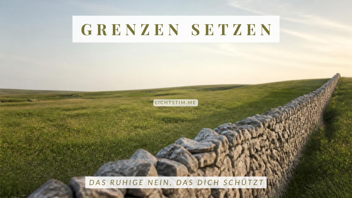 Grenzen setzen und Nein sagen: die stoische Kunst der klaren Linie