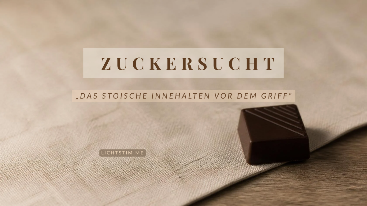 Zuckersucht überwinden: das stoische Innehalten vor dem Griff