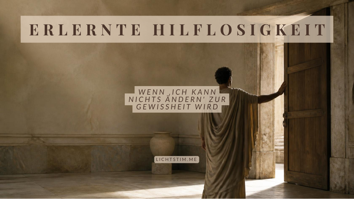 Erlernte Hilflosigkeit — wenn „ich kann sowieso nichts ändern“ zur Gewissheit wird