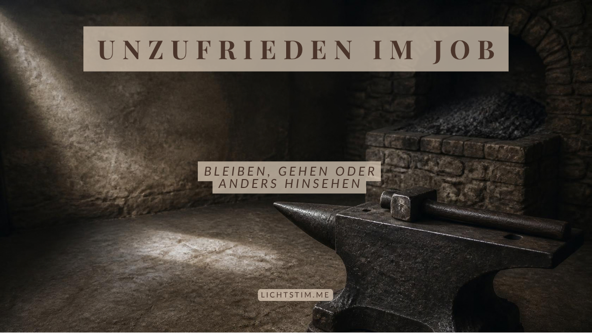 Unzufrieden im Job und Stoizismus — bleiben, gehen oder anders hinsehen
